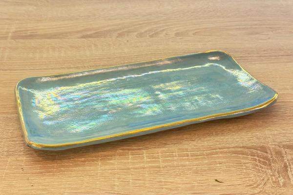 Ceramic tray hand painted